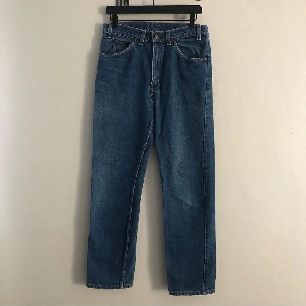 Vintage Levi’s 509 orange tag medium blue wash denim jeans size 33x31